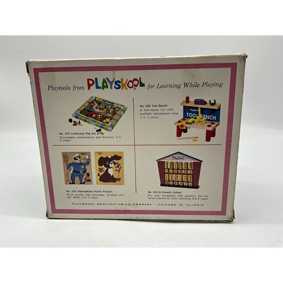 PLAYSKOOL Vintage Red Box Lacing Boot Learning While Playing in Original Box - Picture 12 of 15
